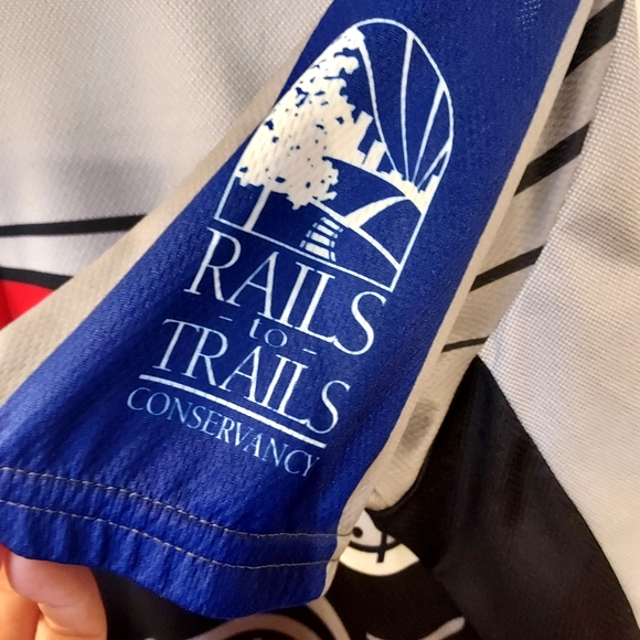 Gore Bike-Wear Mens Large Cycling Jersey Grey Red Blue Ouydoors - Picture 5 of 13